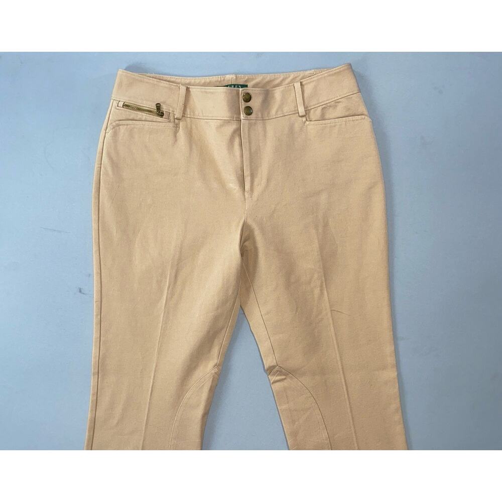 Ralph Lauren Vintage LRL Stretch Cotton Breeches Style Chino Pants. Women's 10